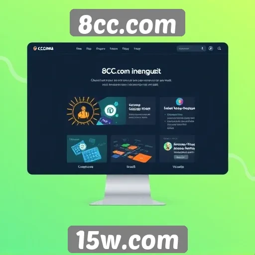 Análise da interface do usuário em 8cc.com